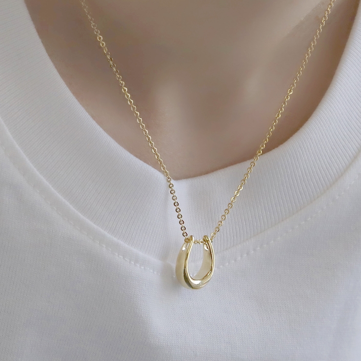 ネックレスペンダント 馬蹄ホースシュー ラッキーかわいい16kコーティング | ボディピアス専門店凛RIN | 詳細画像6 