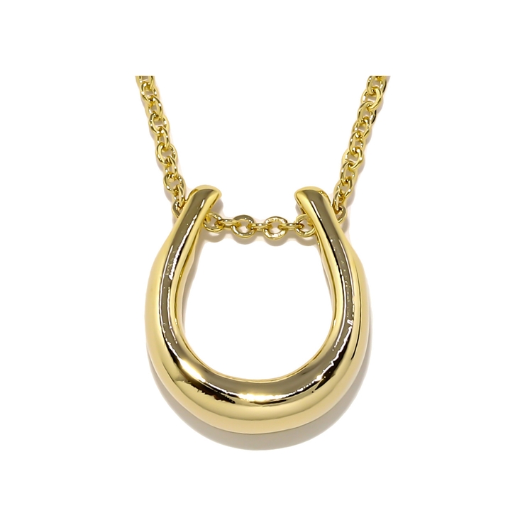 ゴールド | ネックレスペンダント 馬蹄ホースシュー ラッキーかわいい16kコーティング | ボディピアス専門店凛RIN