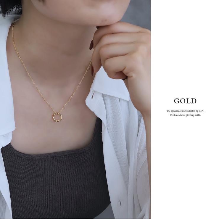 ネックレス メビウスの輪 サークルシンプル[品番：RINA0001961