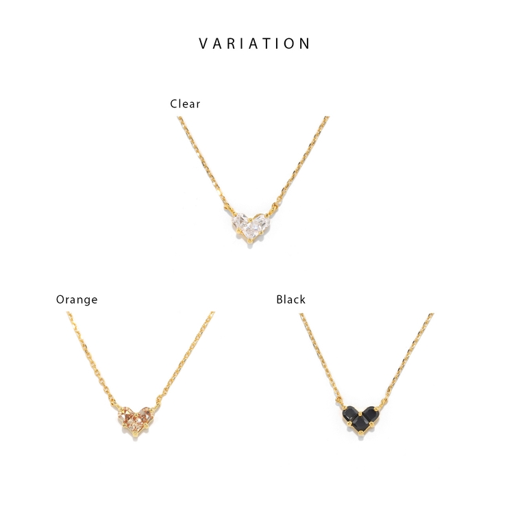 チェーンネックレス ジュエルハート キュート上品キレイおしゃれ | ボディピアス専門店凛RIN | 詳細画像12 