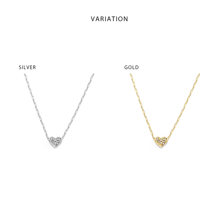 ネックレス ハートペンダント キュートかわいいストーン18K | ボディピアス専門店凛RIN | 詳細画像9