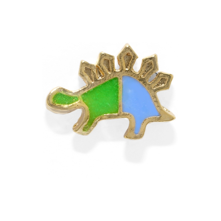 B・グリーンブルー | キャッチ 恐竜ダイナソーポップカラフルかわいいボディピアス アレンジパーツ | ボディピアス専門店凛RIN