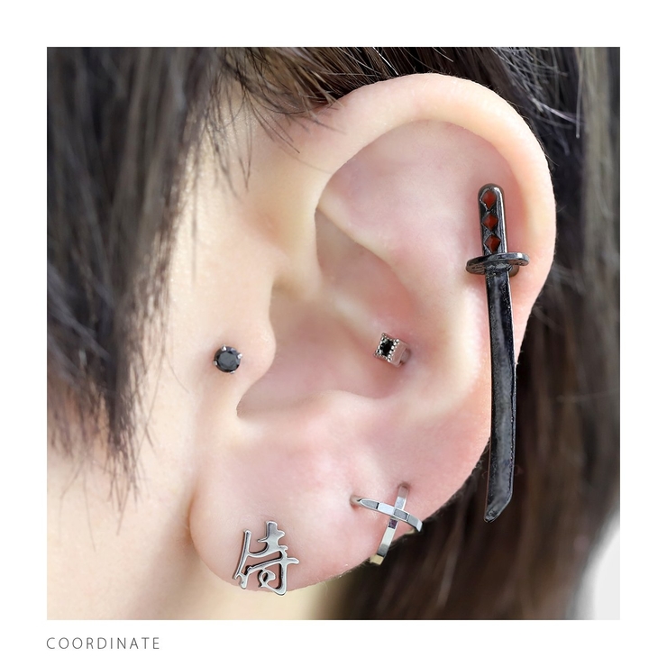 キャッチ 目玉太陽刀烏和和もの日本 ボディピアス | ボディピアス専門店凛RIN | 詳細画像5 