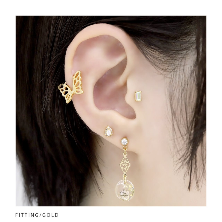 軟骨ピアス さくら和風 ボディピアス[品番：RINA0001393
