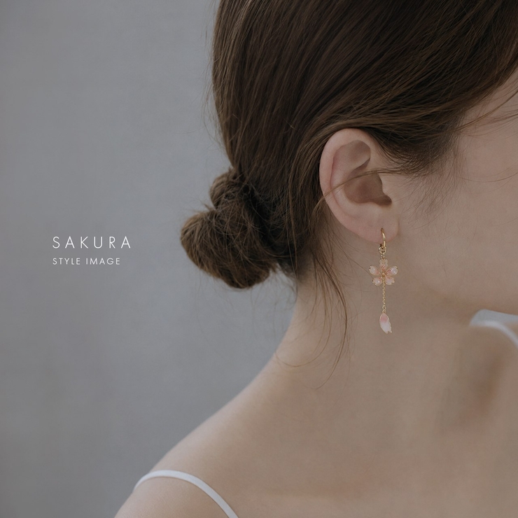 チャーム 花フラワー和和風季節の花 ボディピアス[品番：RINA0002492