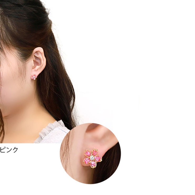 軟骨ピアス 和風キャッチ ボディピアス和桜サクラさくら[品番