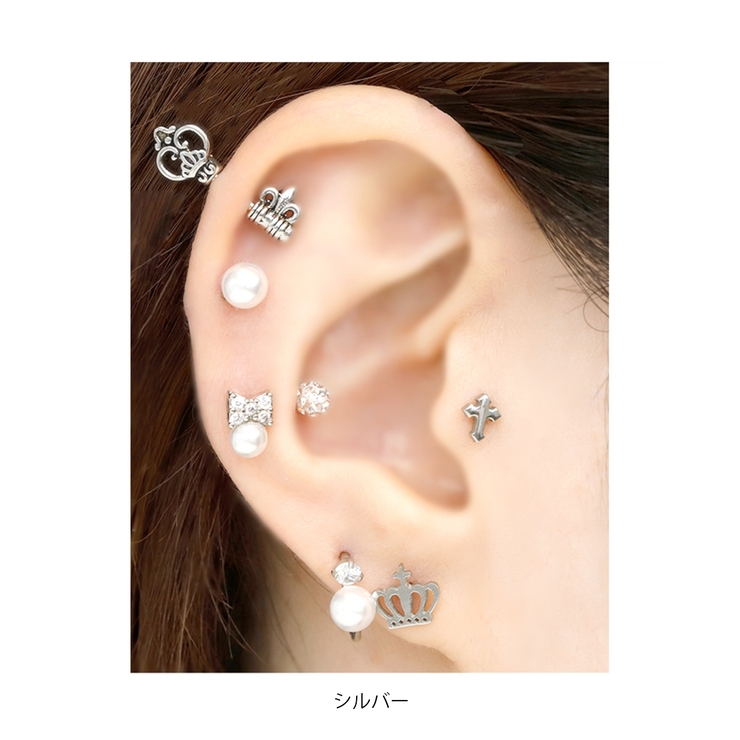 ボディピアス リボン パール | ボディピアス専門店凛RIN | 詳細画像5 