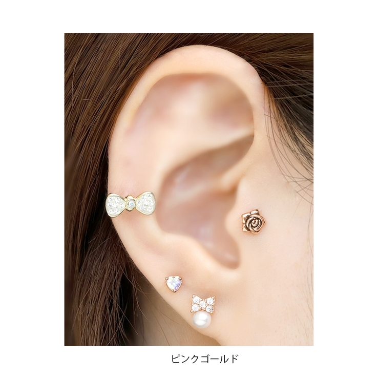 ボディピアス リボン パール | ボディピアス専門店凛RIN | 詳細画像6 
