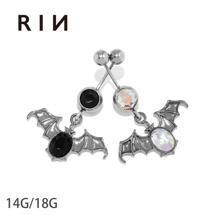 へそピアス こうもり スタイリッシュ | ボディピアス専門店凛RIN | 詳細画像1 