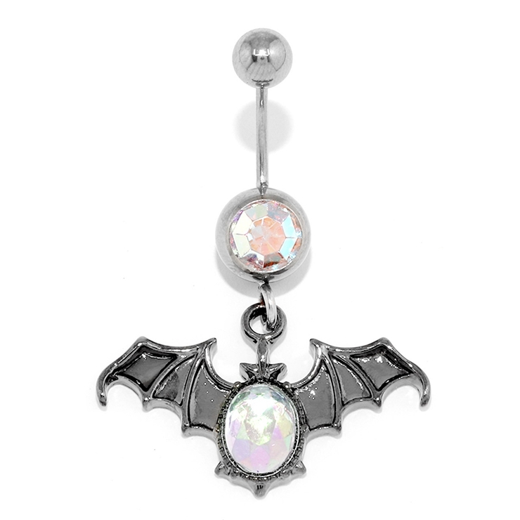 14G/オーロラ | へそピアス こうもり スタイリッシュ | ボディピアス専門店凛RIN