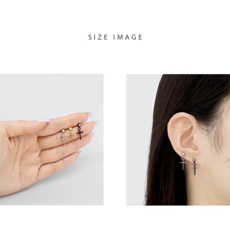 軟骨ピアス クロスクールスタイリッシュシンプルメンズ ボディピアス | ボディピアス専門店凛RIN | 詳細画像7 