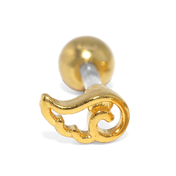 ゴールド(右耳) | ボディピアス 天使翼羽 ピアス | ボディピアス専門店凛RIN