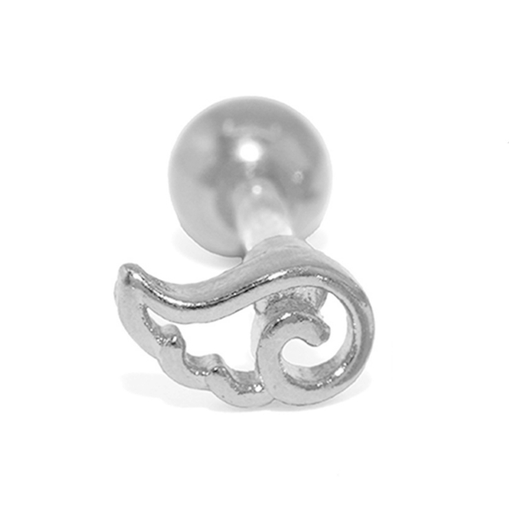 シルバー(右耳) | ボディピアス 天使翼羽 ピアス | ボディピアス専門店凛RIN