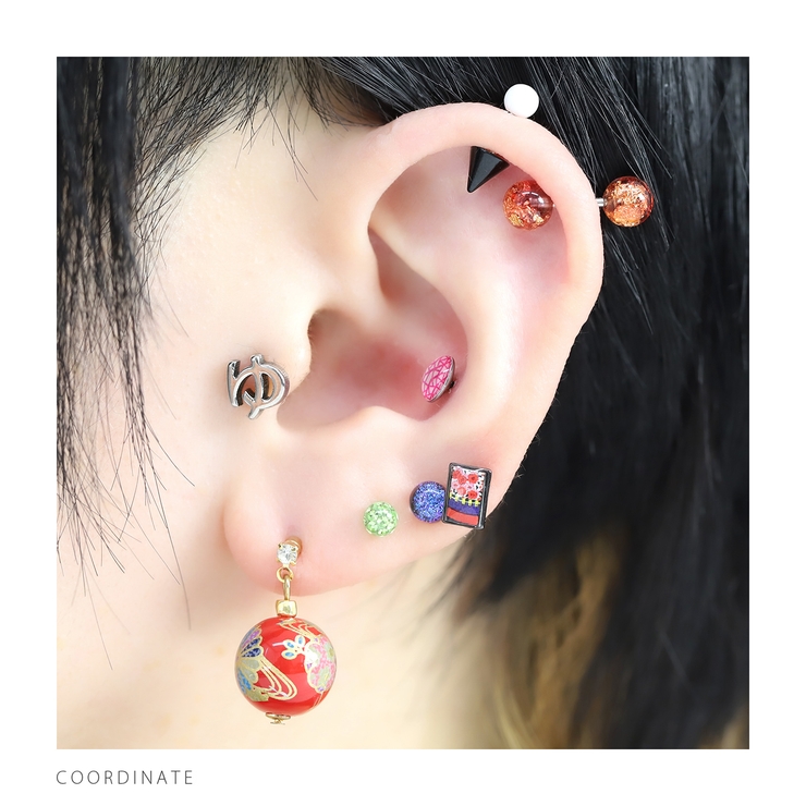 軟骨ピアスひらがな文字イニシャル サージカルステンレス Japanesealph… | ボディピアス専門店凛RIN | 詳細画像20 