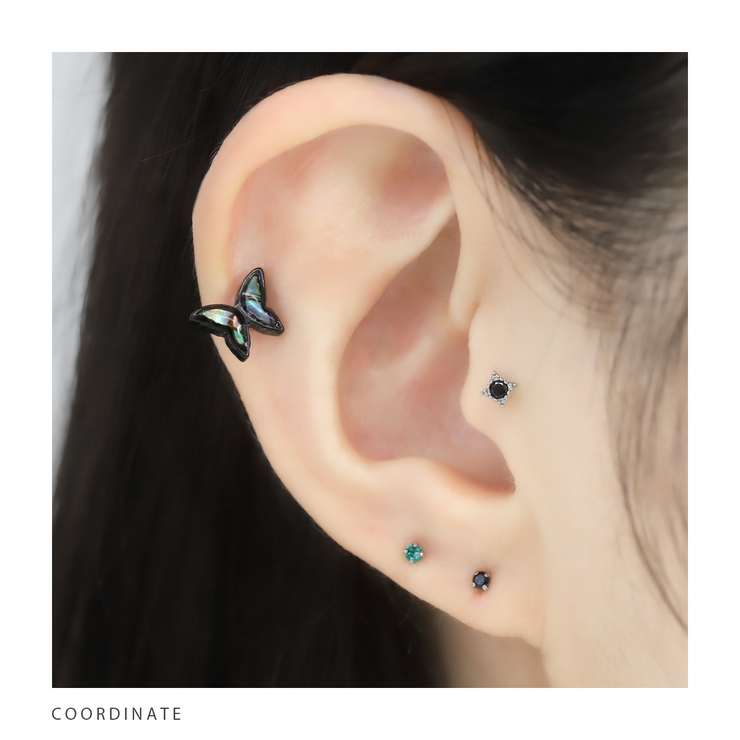 軟骨ピアス 蝶 螺鈿 | ボディピアス専門店凛RIN | 詳細画像7 