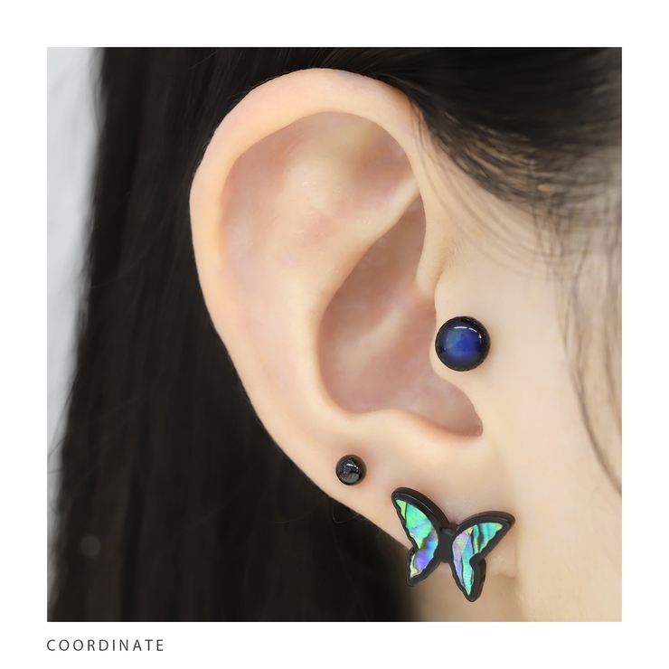 軟骨ピアス 蝶 螺鈿 | ボディピアス専門店凛RIN | 詳細画像8 