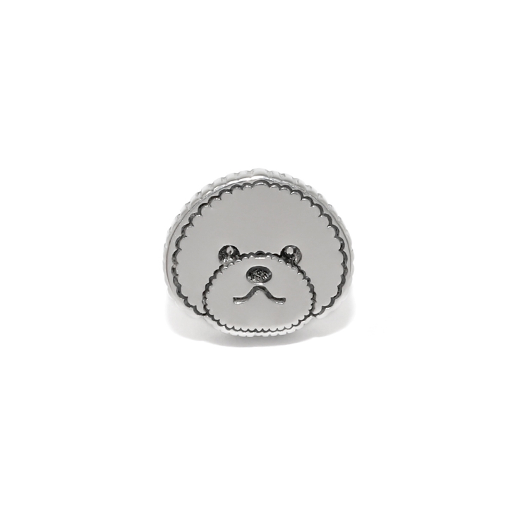 ビションフリーゼ | 軟骨ピアス 犬ドッグモチーフ顔かわいいオールサージカルステンレスアレルギー対応 … | ボディピアス専門店凛RIN