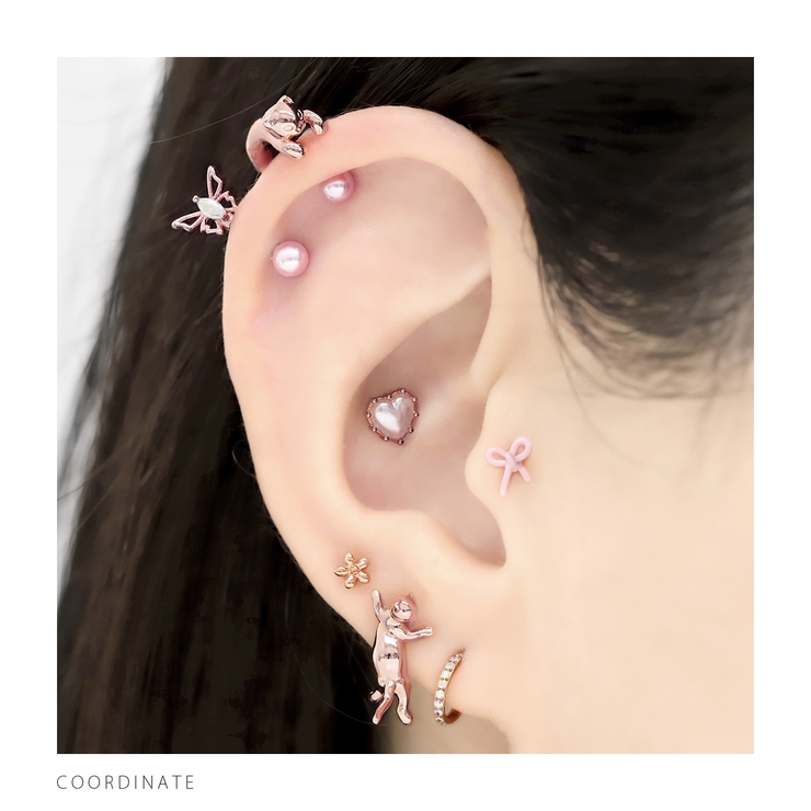 軟骨ピアス のびネコ猫かわいいアンテナヘリックス動物イベント ボディピアス | ボディピアス専門店凛RIN | 詳細画像11 