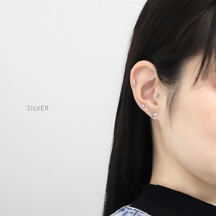 軟骨ピアス 華やか花フラワー上品キレイ系オケージョン ボディピアス | ボディピアス専門店凛RIN | 詳細画像4 