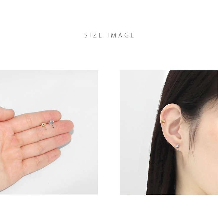 軟骨ピアス たんぽぽタンポポ綿毛花はなフラワーかわいい ボディピアス | ボディピアス専門店凛RIN | 詳細画像7 