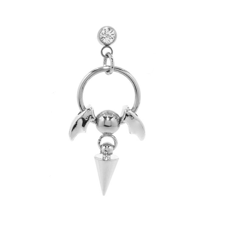 デビル・シルバー | 軟骨ピアスカスタムセット エンジェルデビル天使悪魔 カスタムピアス可愛い人気 | ボディピアス専門店凛RIN