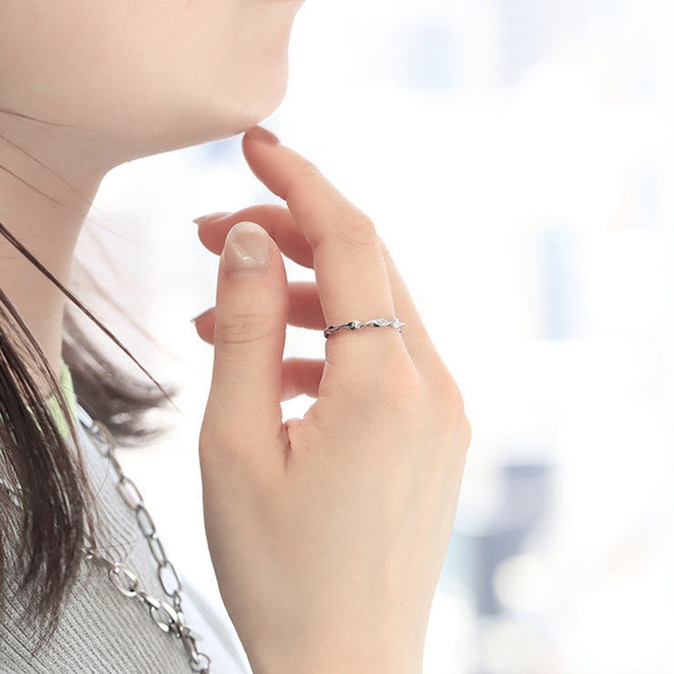 指輪リング ツイスト シルバーサージカルステンレスファッションリング | ボディピアス専門店凛RIN | 詳細画像5 