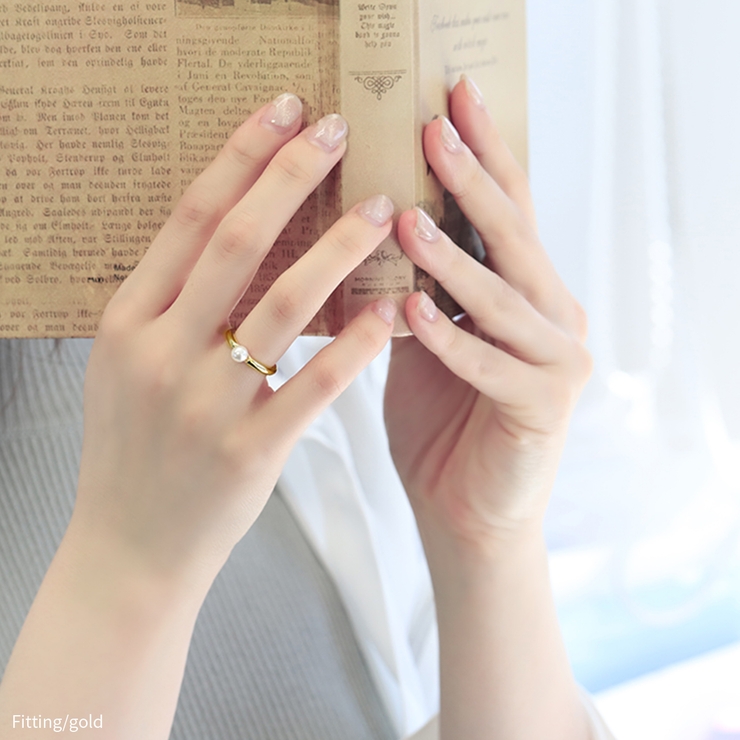 指輪リングシンプル パール一粒大人可愛い上品 オープンリング | ボディピアス専門店凛RIN | 詳細画像5 