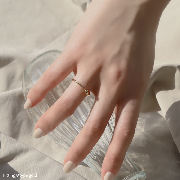 リング指輪 フォークリング レディースシルバーゴールド | ボディピアス専門店凛RIN | 詳細画像3 