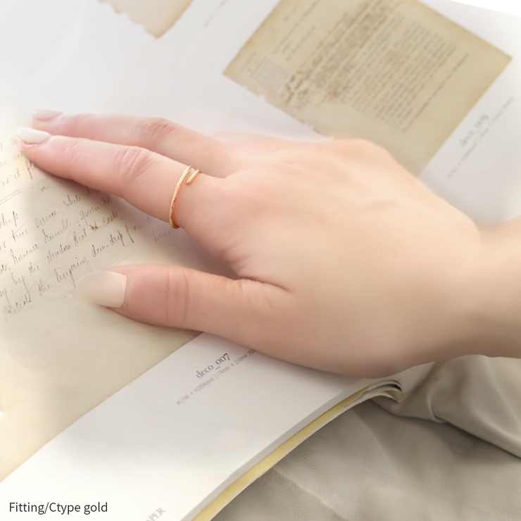 リング指輪 フォークリング レディースシルバーゴールド | ボディピアス専門店凛RIN | 詳細画像7 