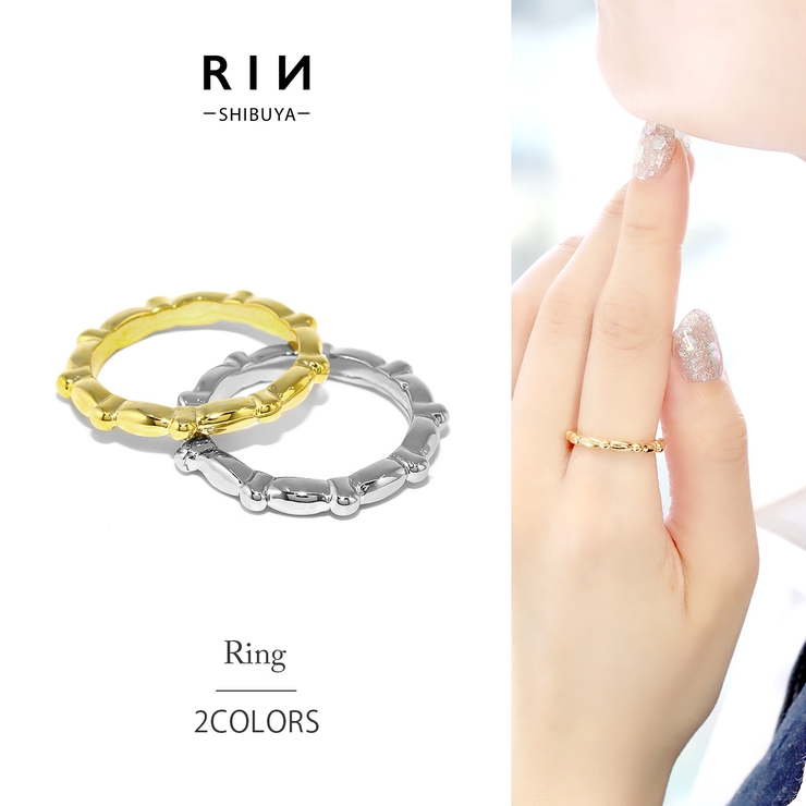 指輪リング シルバーゴールドシンプル ファッショナブル18金コーティングロジウム… | ボディピアス専門店凛RIN | 詳細画像1 