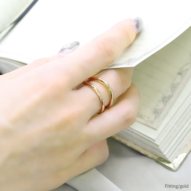 指輪リング 2連ダブルフィンガー シンプルレイヤードファッションリング | ボディピアス専門店凛RIN | 詳細画像8 