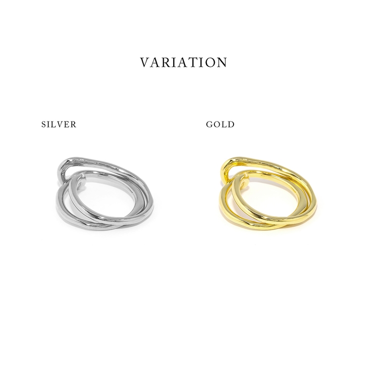 指輪リング 2連ダブルフィンガー シンプルレイヤードファッションリング | ボディピアス専門店凛RIN | 詳細画像9 
