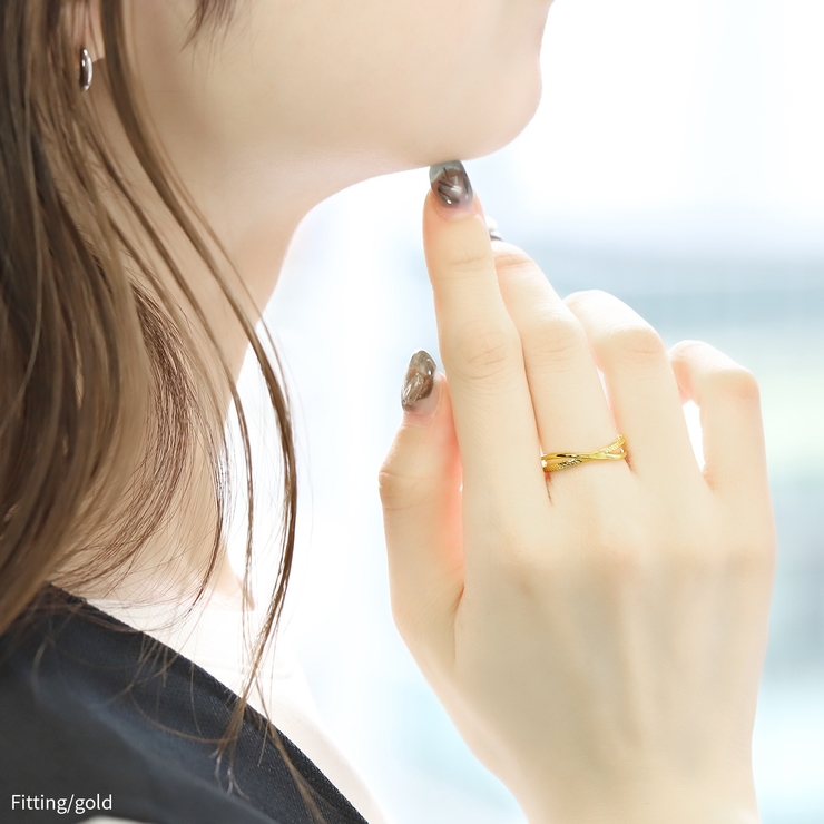 指輪リングクロスリング きれいダブルリング 洗練ファッションリング | ボディピアス専門店凛RIN | 詳細画像5 