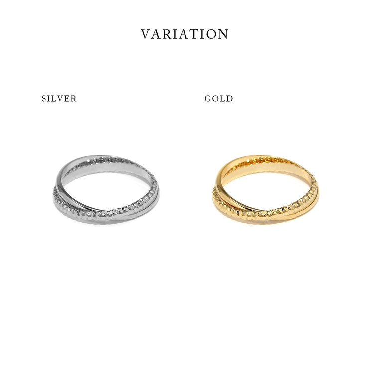指輪リング シンプルレイヤード2連 トレンドアクセントシックダブルリング | ボディピアス専門店凛RIN | 詳細画像8 