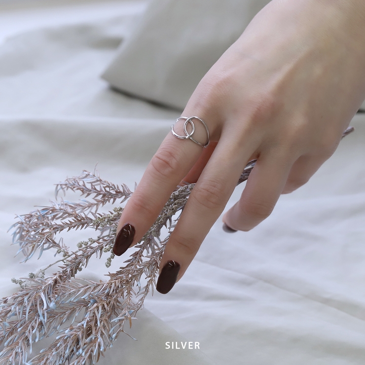 指輪レディースリング クロスリング交差メビウスの輪 華奢見えデザインリング | ボディピアス専門店凛RIN | 詳細画像6 