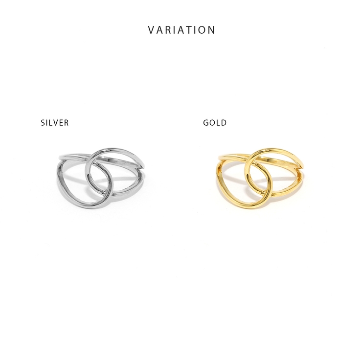 指輪レディースリング クロスリング交差メビウスの輪 華奢見えデザインリング | ボディピアス専門店凛RIN | 詳細画像7 