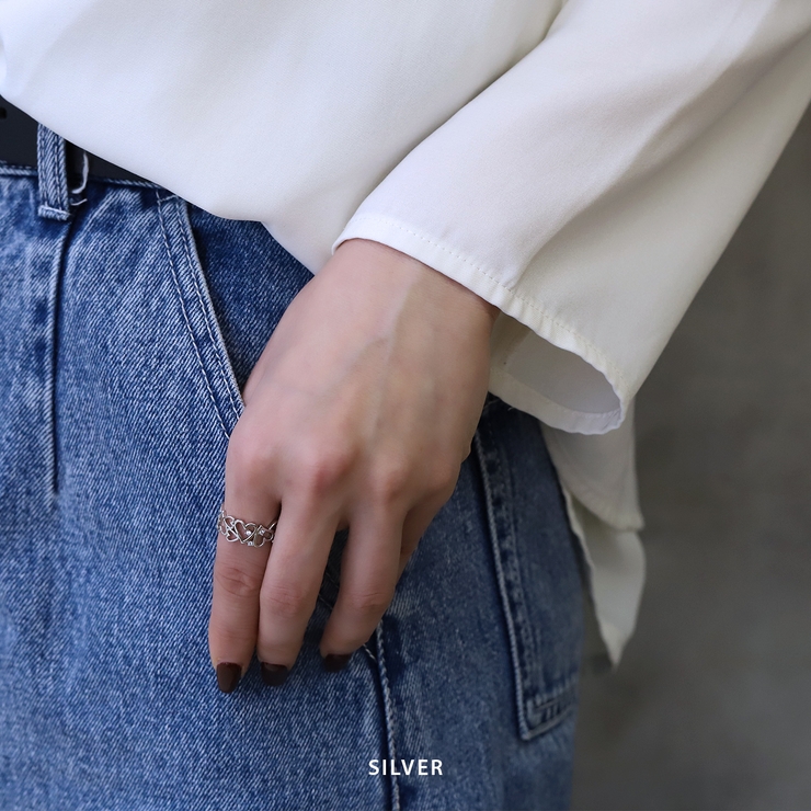 指輪レディースリングフリーサイズ ハートリングキュービックジルコニアハートレリー… | ボディピアス専門店凛RIN | 詳細画像2 