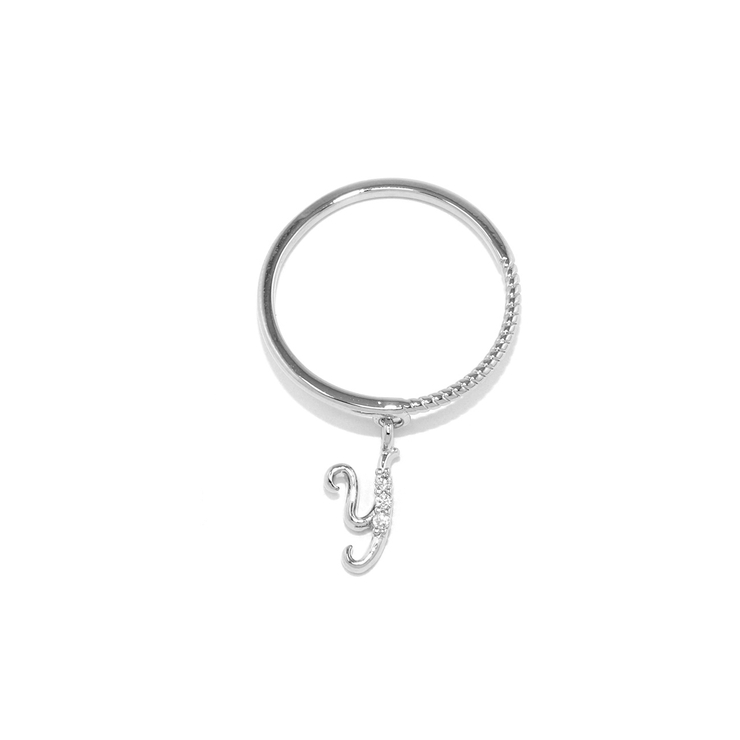 Y | 指輪レディースリング イニシャルアルファベット | ボディピアス専門店凛RIN