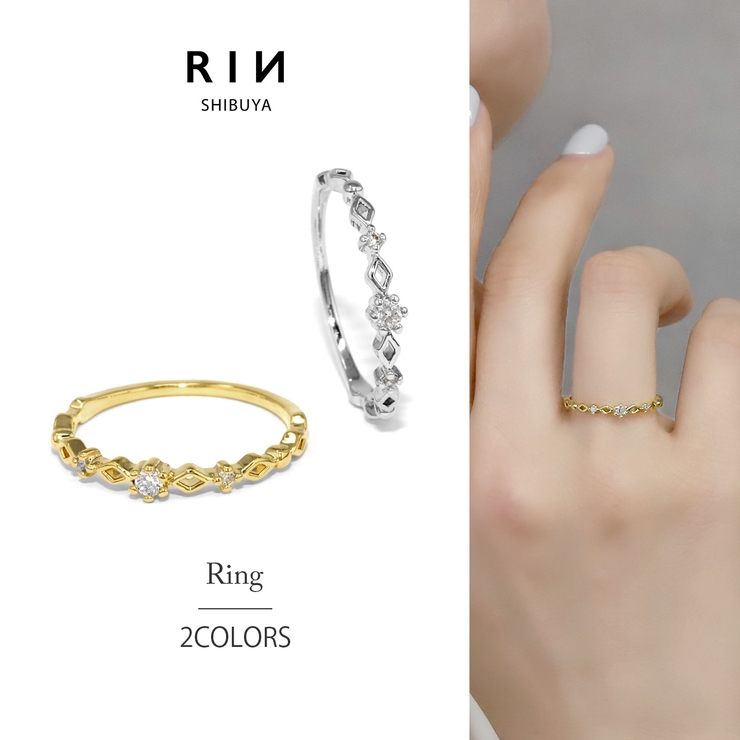 指輪レディースリング ジュエルストーンキュービックジルコニア | ボディピアス専門店凛RIN | 詳細画像1 