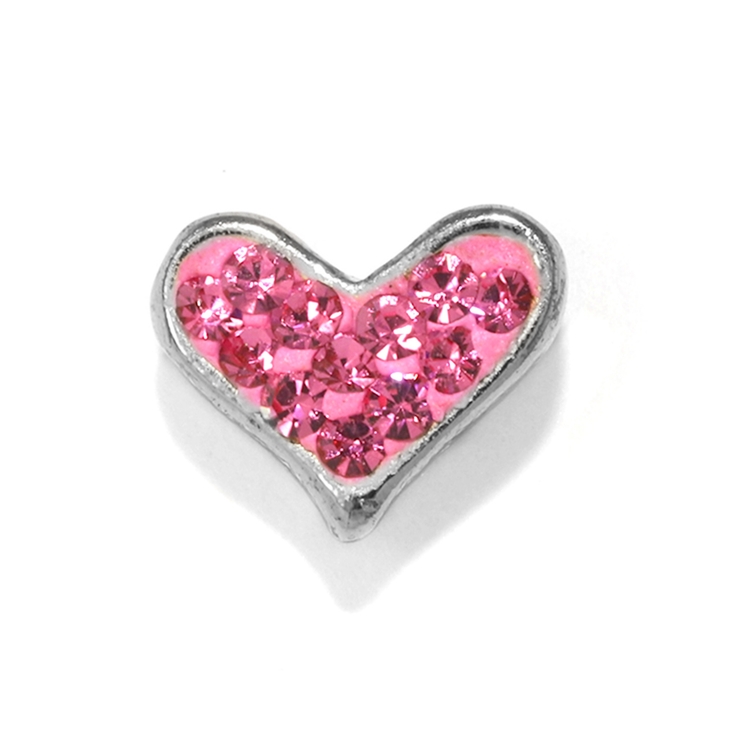シルバー・ピンク | ハート カスタマイズキャッチ パーツネジ式 | ボディピアス専門店凛RIN
