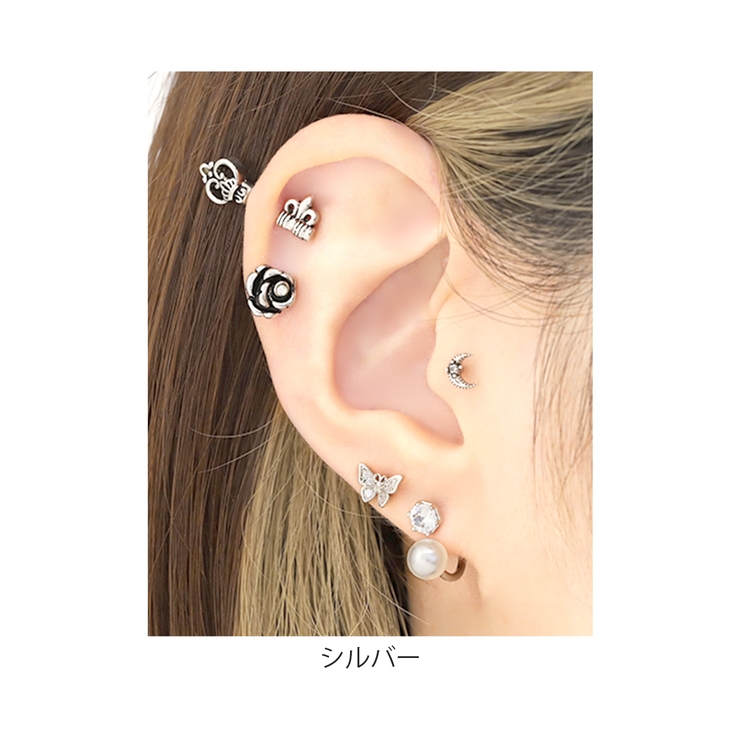 キャッチ ボディピアスパーツネジ式 バラ薔薇 | ボディピアス専門店凛RIN | 詳細画像5 