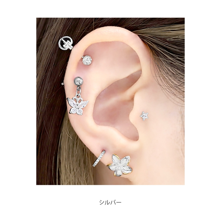 ボディピアス 花ハワイアン Wフェイスプルメリアフラワー | ボディピアス専門店凛RIN | 詳細画像5 