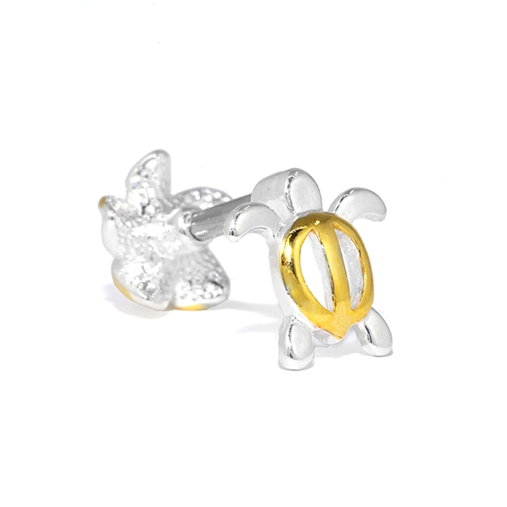 ボディピアス ダブルフェイス ハワイアンホヌ亀海亀カメ[品番