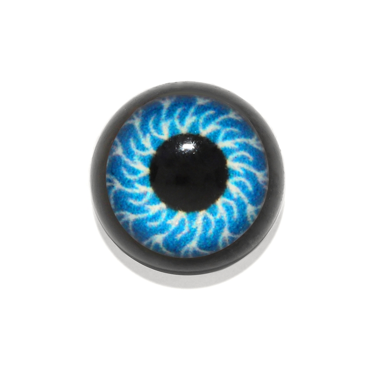 ブラック/ブルー | キャッチボディピアス 目玉 ピアスパーツネジ式ハロウィン | ボディピアス専門店凛RIN