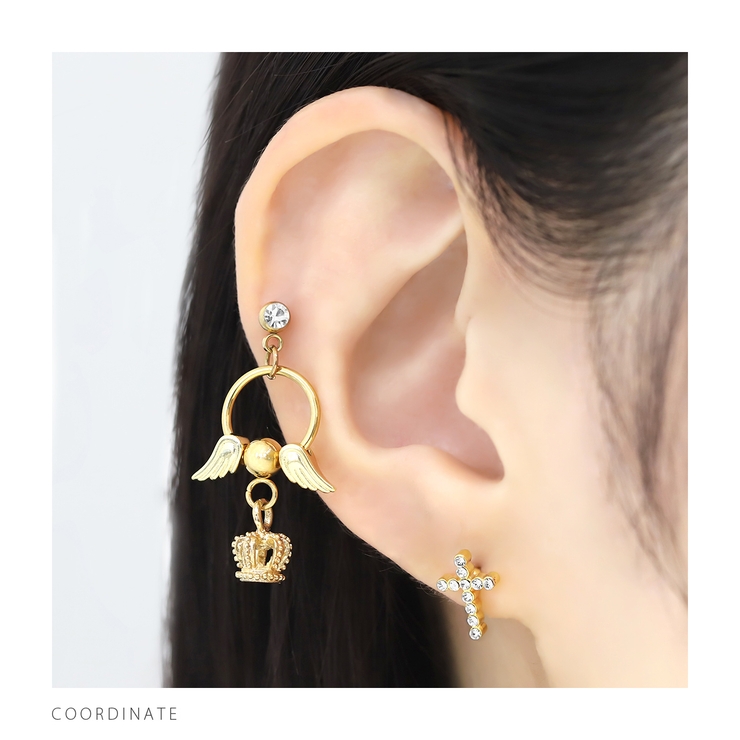 キャッチ クロス十字架ジュエルキラキラ ボディピアス | ボディピアス専門店凛RIN | 詳細画像5 