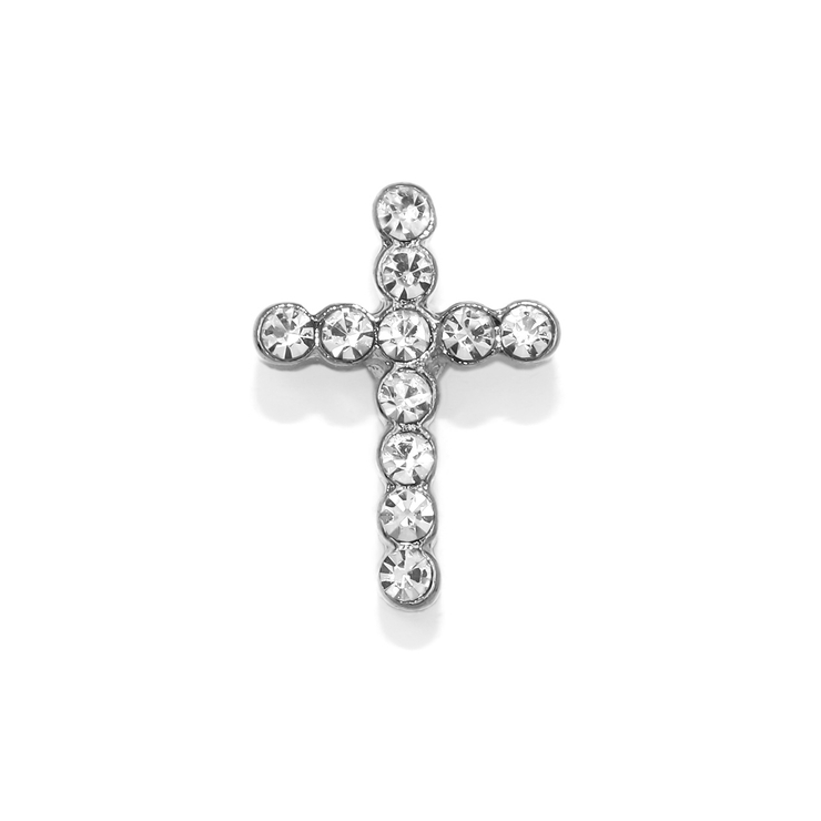 シルバー | キャッチ クロス十字架ジュエルキラキラ ボディピアス | ボディピアス専門店凛RIN