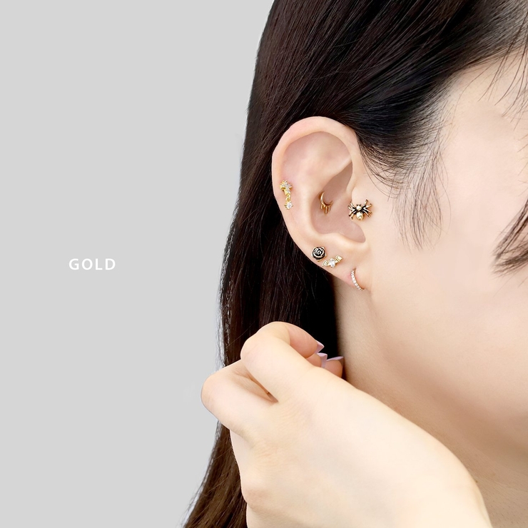 軟骨ピアス 蜘蛛スパイダークモタランチュラ毒虫ハロウィン ボディピアス | ボディピアス専門店凛RIN | 詳細画像4 