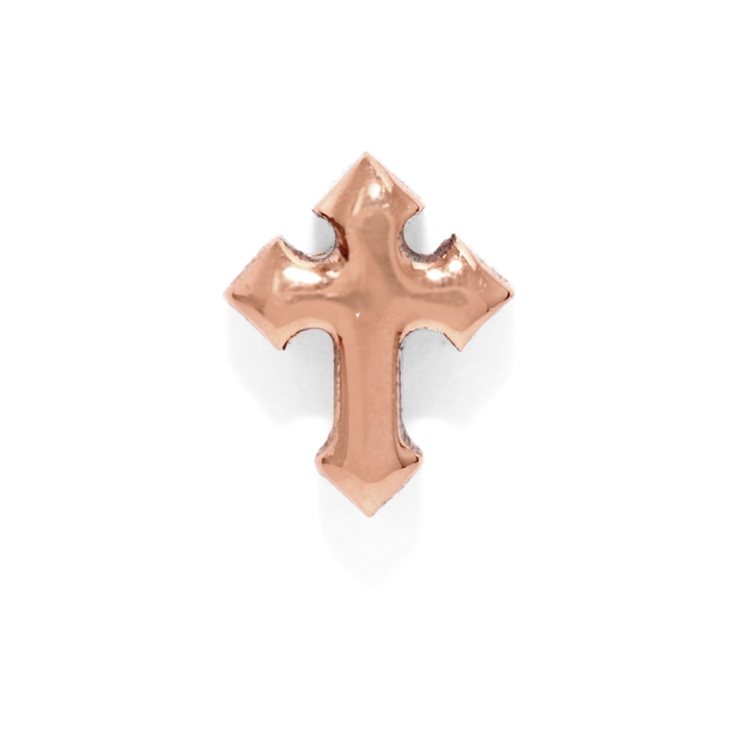 ピンクゴールド | キャッチ 十字架クロス小さめミニかわいい ボディピアス | ボディピアス専門店凛RIN