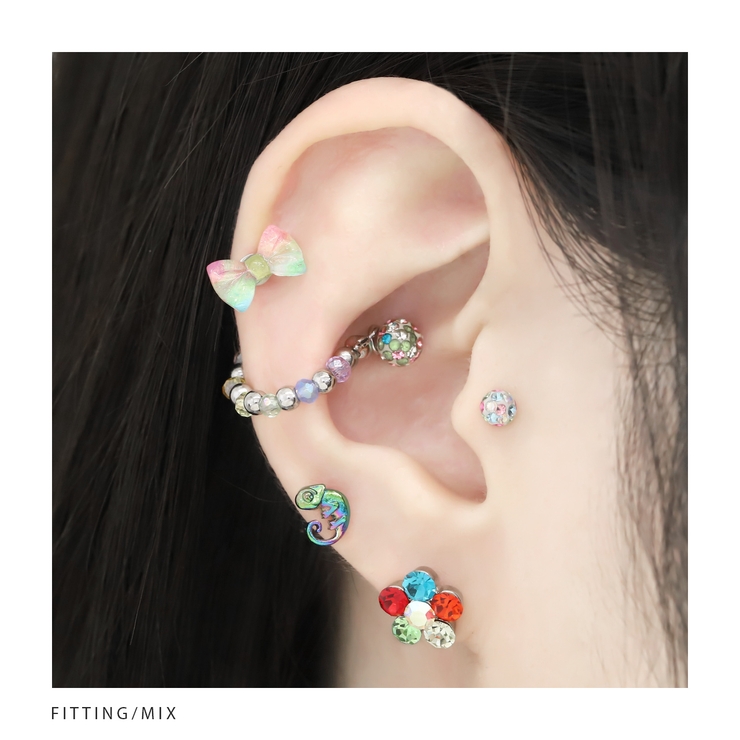 キャッチ ボディピアス 花[品番：RINA0000624]｜ボディピアス
