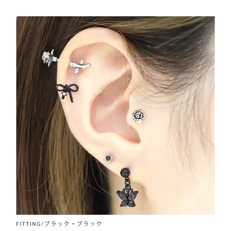 ボディピアスラブレット 蝶バタフライ蝶々ちょうちょ 軟骨ピアス | ボディピアス専門店凛RIN | 詳細画像9 